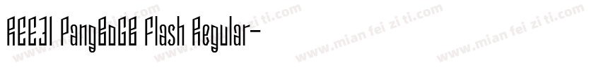 REEJI PangBoGB Flash Regular字体转换
